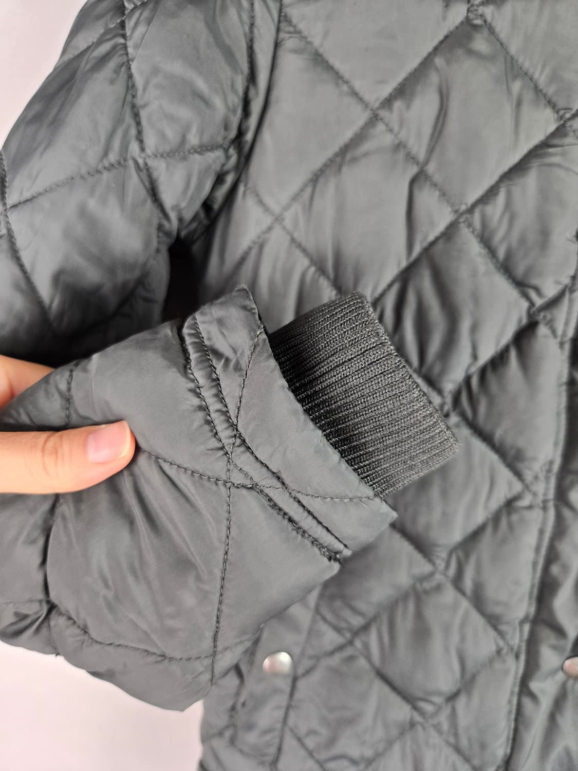 [무료배송]타미힐피거데님 S 여성 퀼팅 패딩 자켓 블랙 상품이미지4