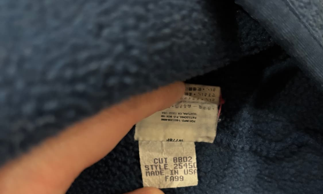 파타고니아 헤비웨이트 신칠라 클래식 네이비 XL사이즈 상품이미지6