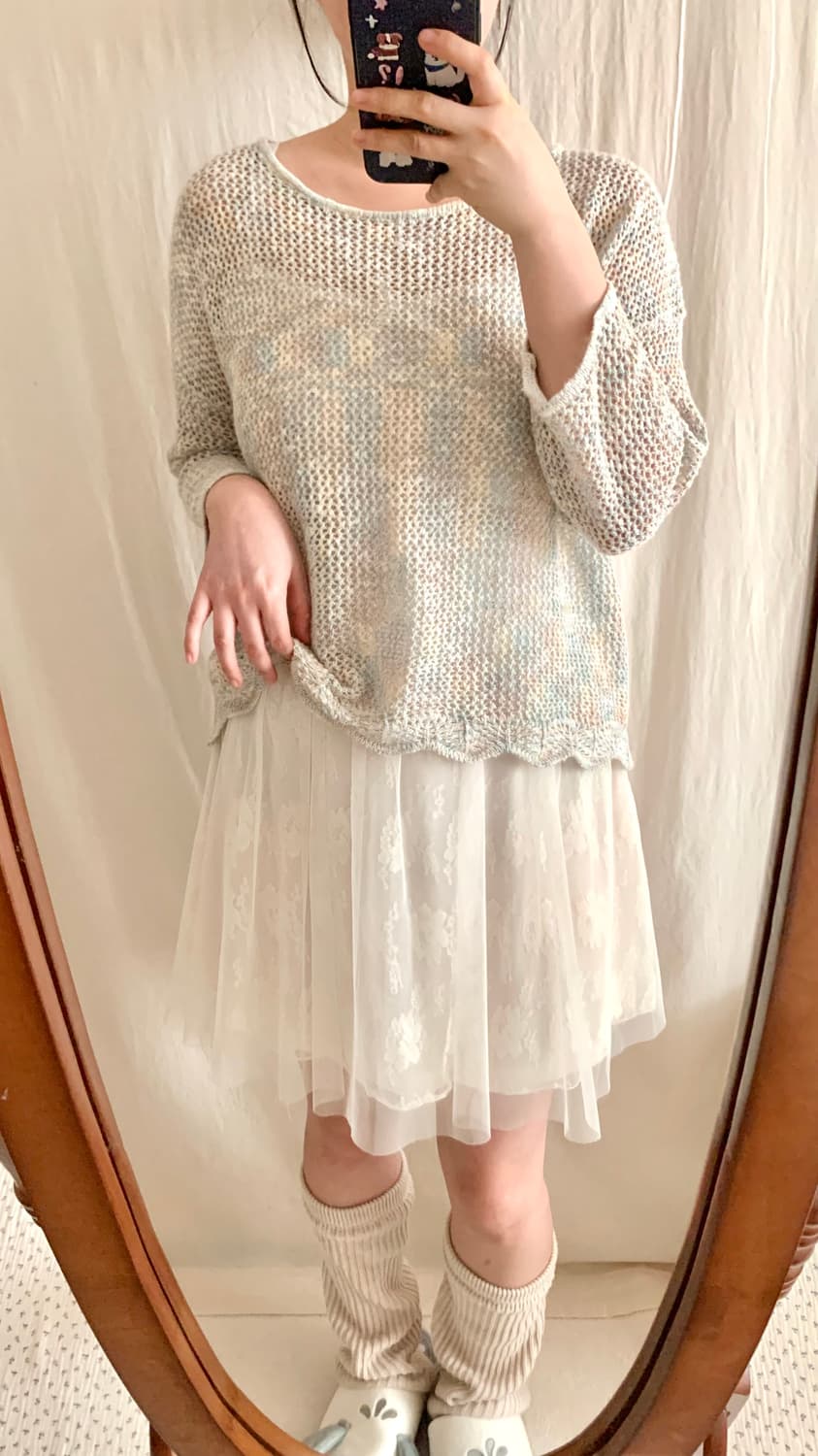 파스텔 솜사탕 여리 니트 상품이미지5