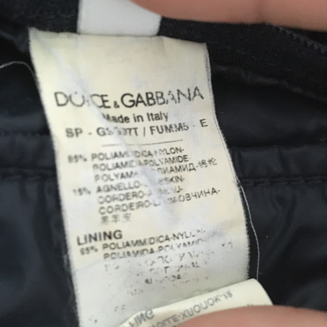 Dolce & Gabbana 00s nylon leather jacket 상품이미지7