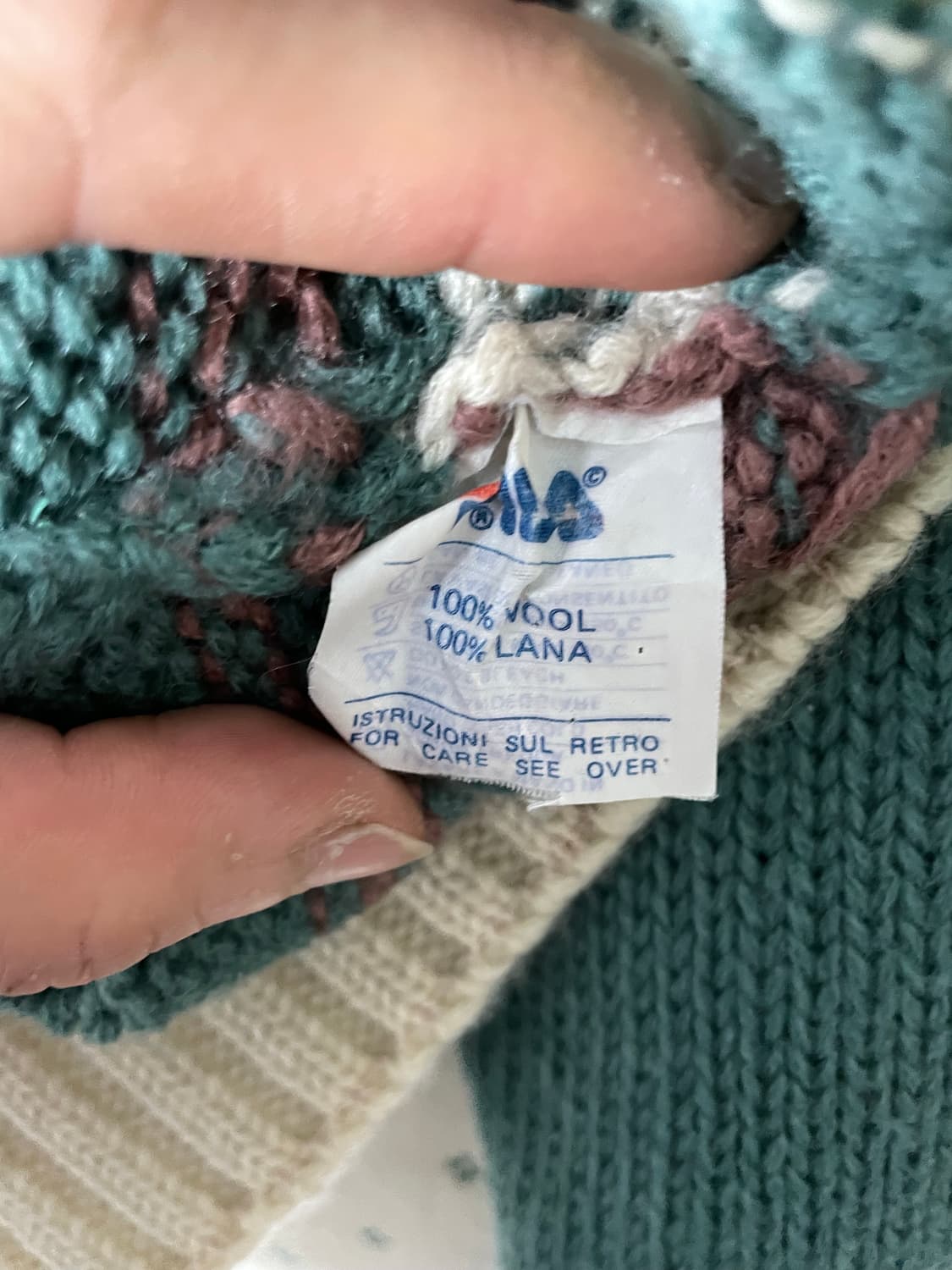 italy old fila wool sweater 상품이미지6