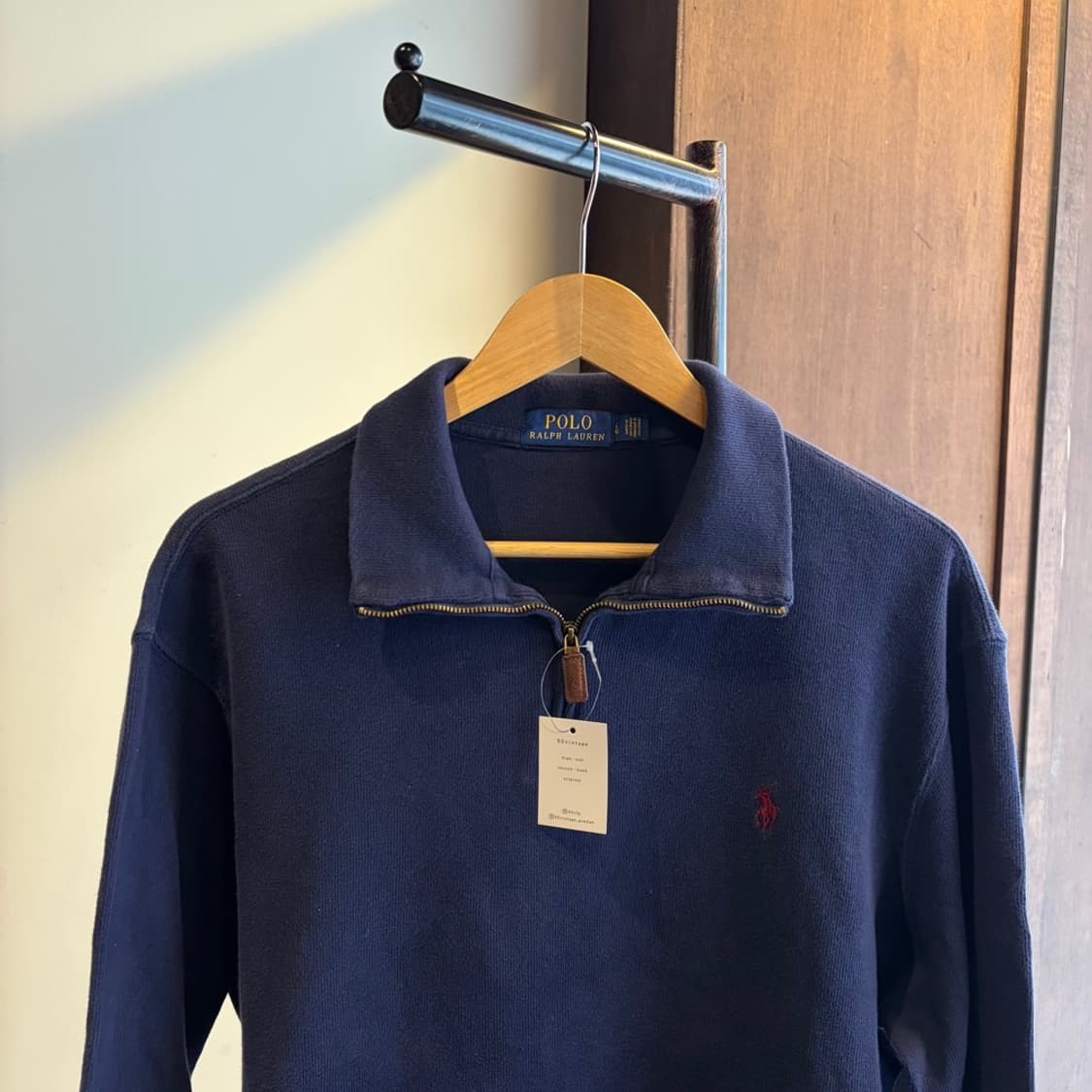 16348 - 폴로 랄프로렌 네이비 반집업 니트 상품이미지1
