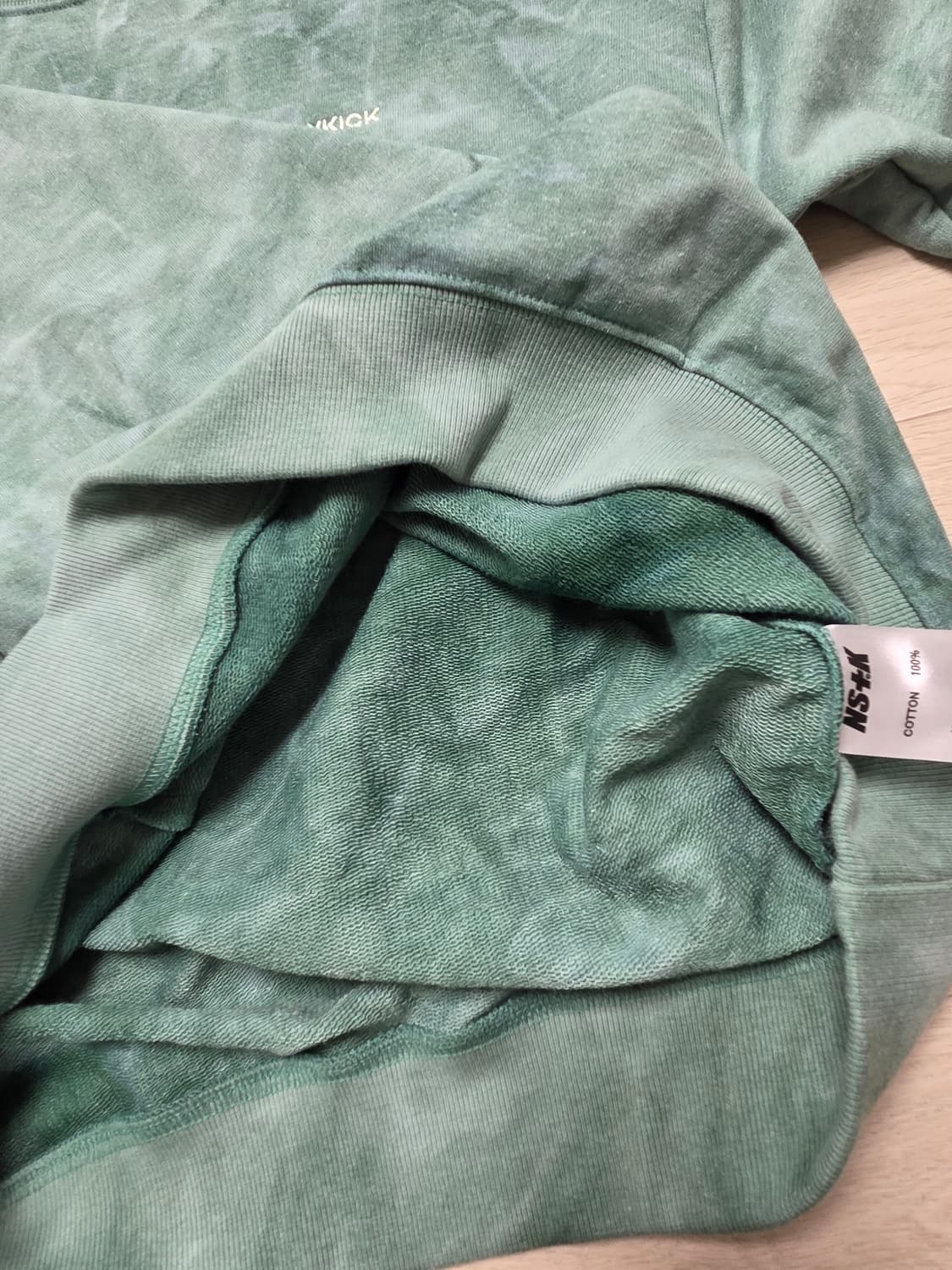 새상품 남성여성100 물나염맨투맨-네스티킥 상품이미지6