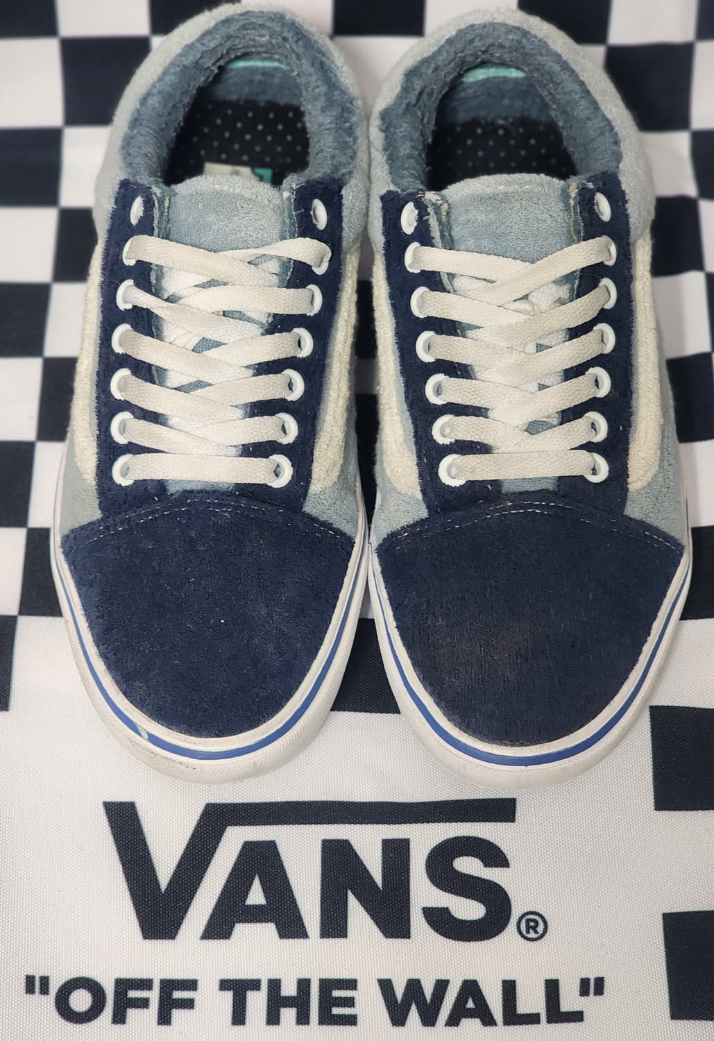 반스 올드스쿨 타월 소재 블루 245mm 상품이미지5