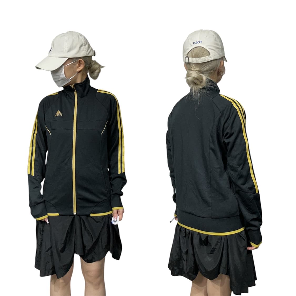 아디다스 블랙 골드 삼선 올드스쿨 트랙탑 져지 M 상품이미지1