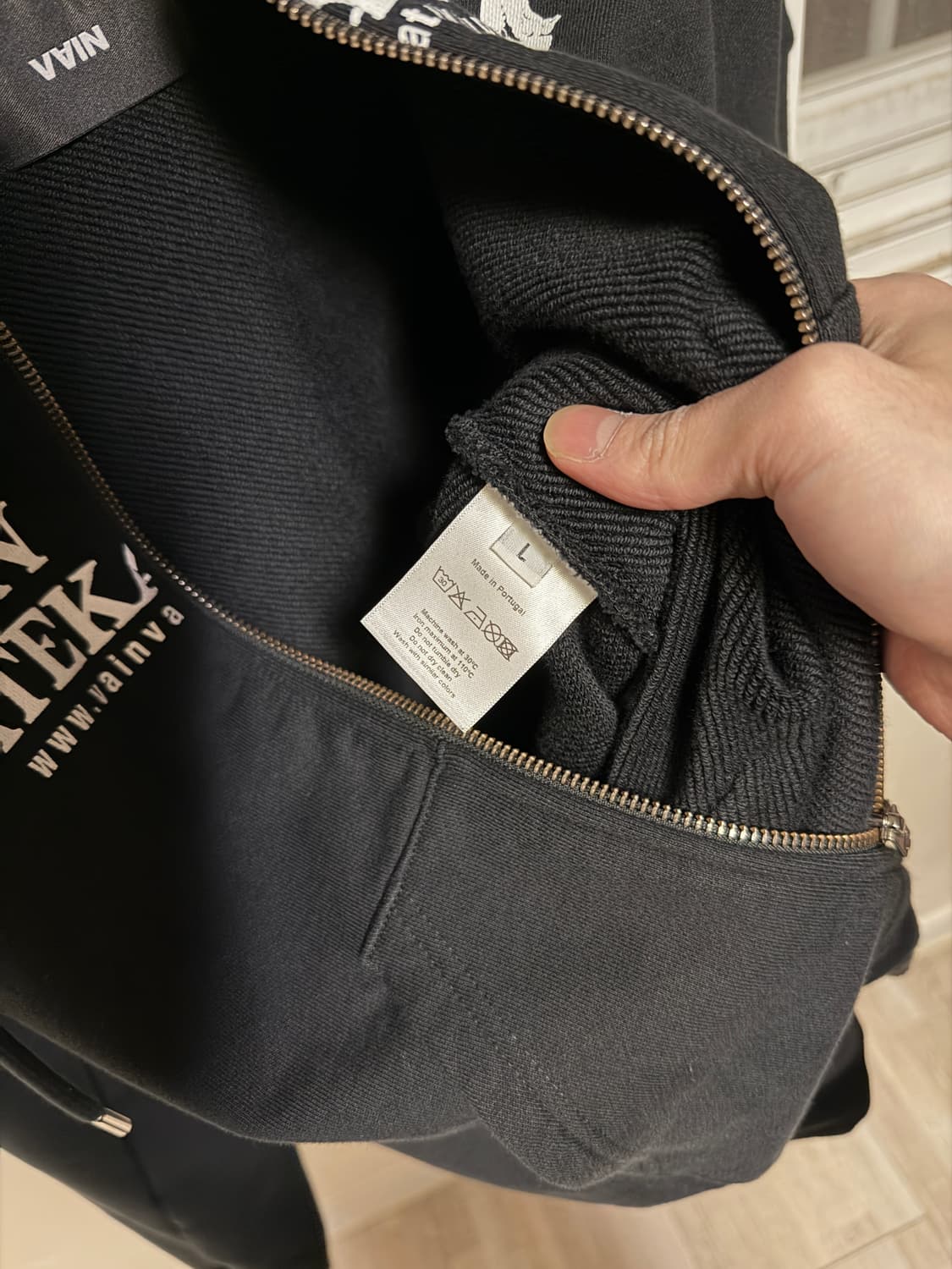 [L] vain 베인 후드집업 블랙 상품이미지4