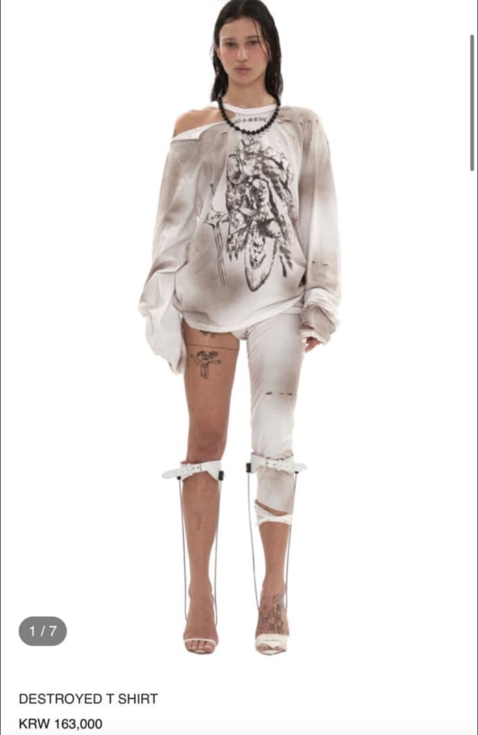 604service destroyed long sleeve t 상품이미지1
