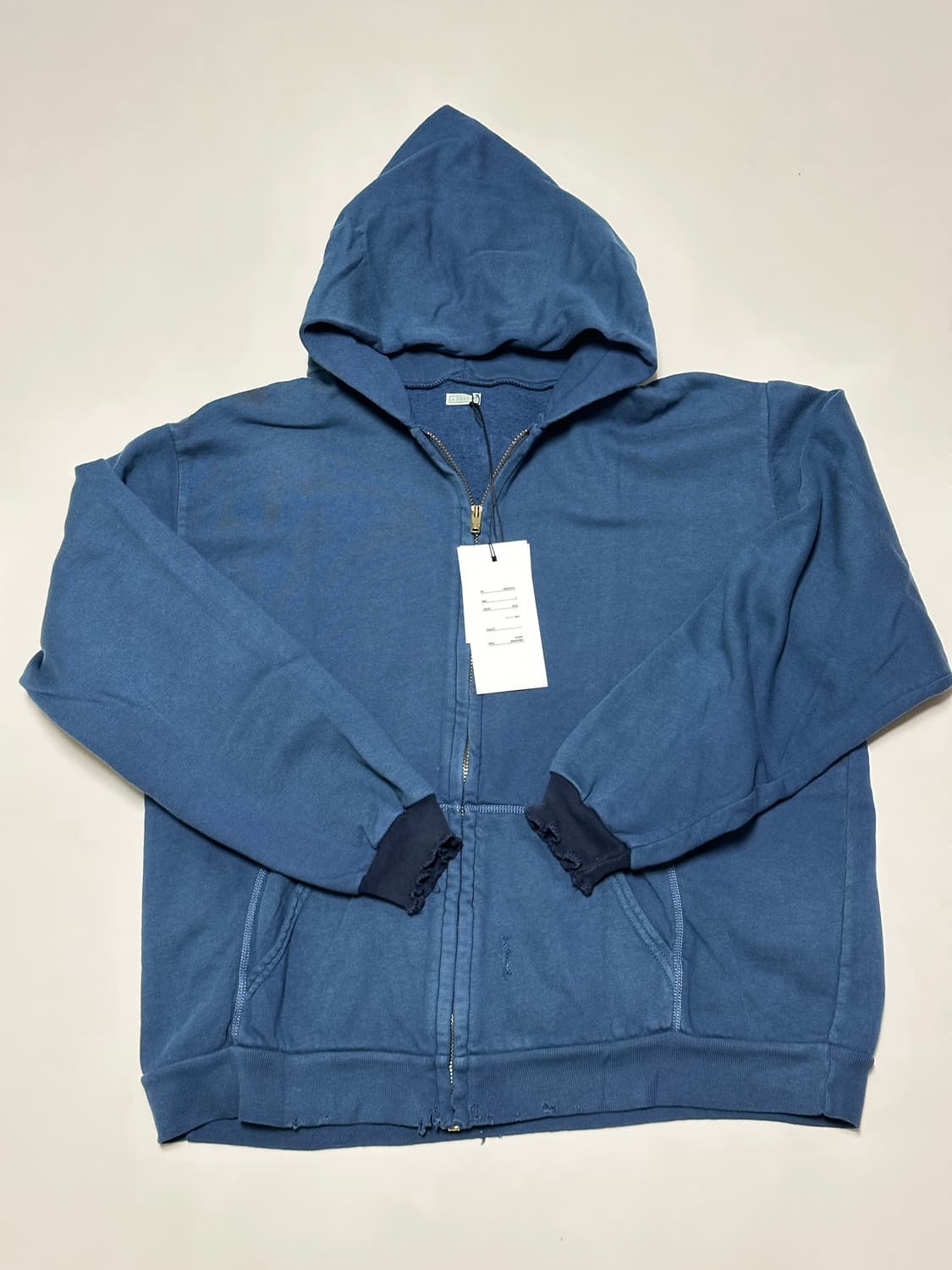 [1] 아프레쎄 26SS 후드집업 블루 상품이미지2