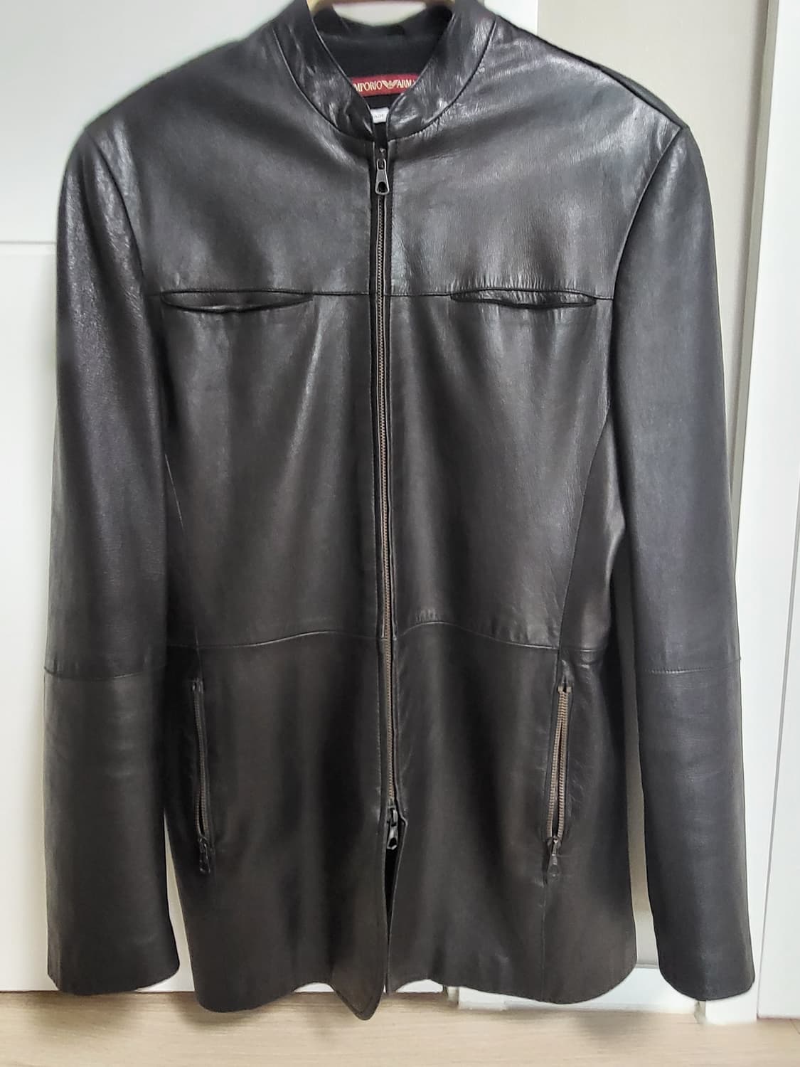 Emporio Armani 90s Leather Jacket 상품이미지1