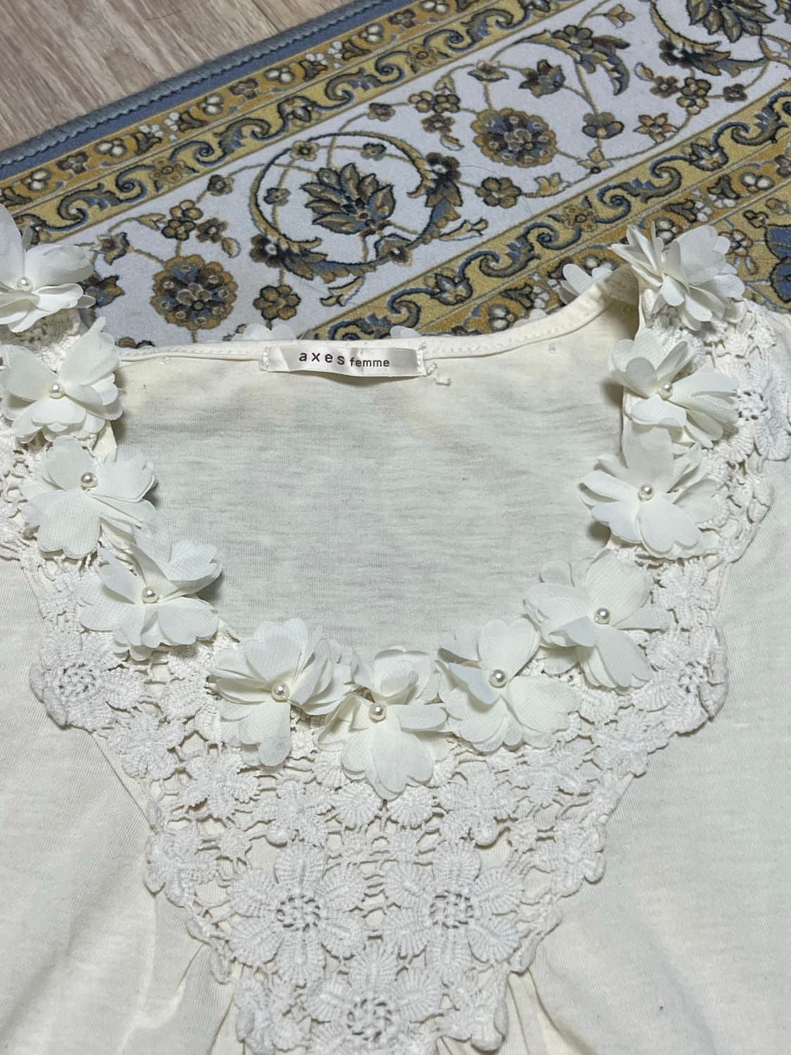 엑시즈팜 나시 레이스 슬리브리스  free 상품이미지2