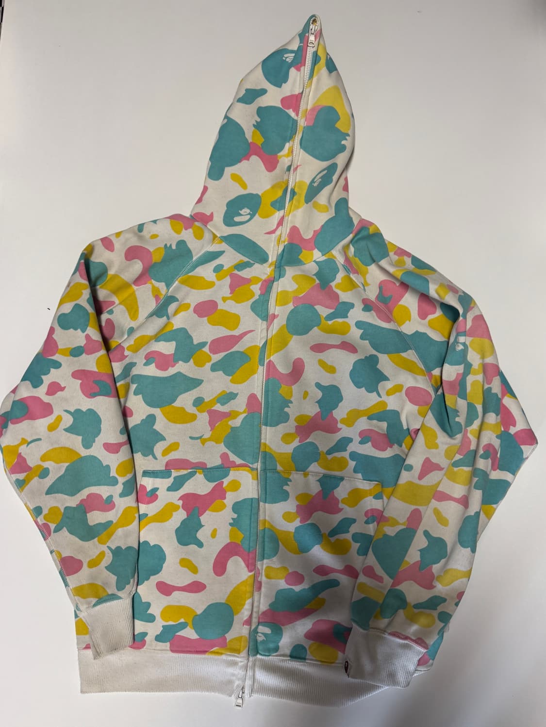 희귀!! 베이프 bape 올드스쿨 캔디 카모 후드집업 XL 상품이미지1