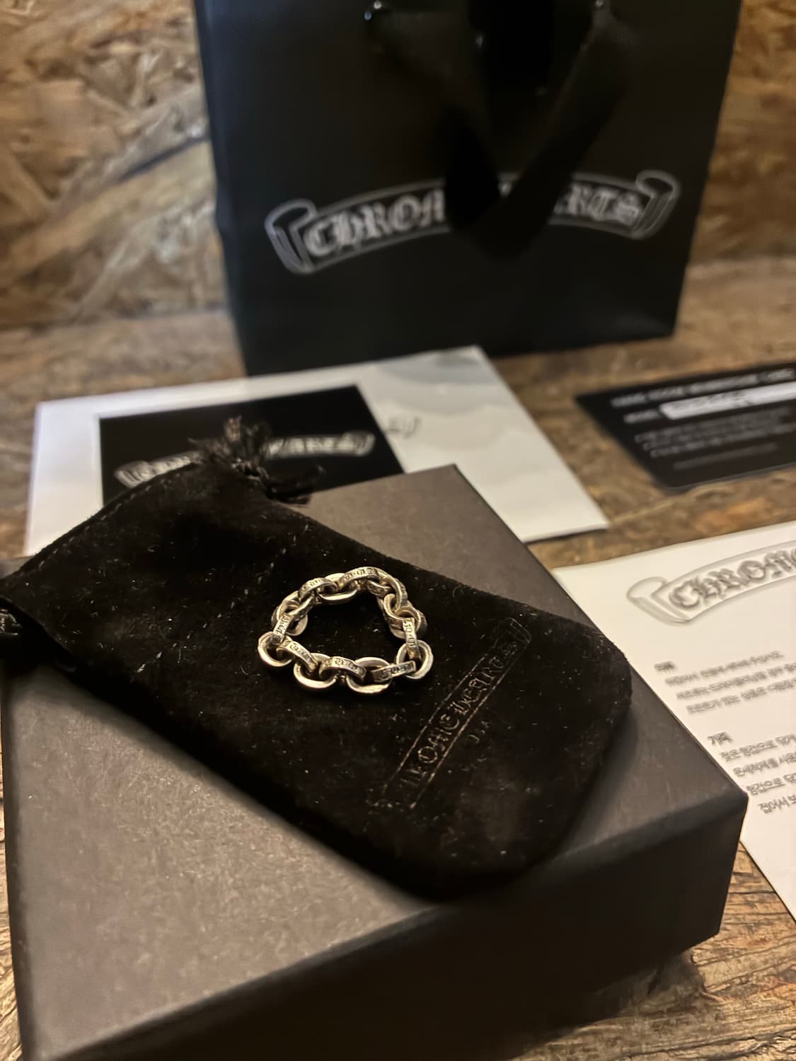 Chrome Hearts 크롬하츠 페이퍼 체인링(한스룸 구성품) 상품이미지3