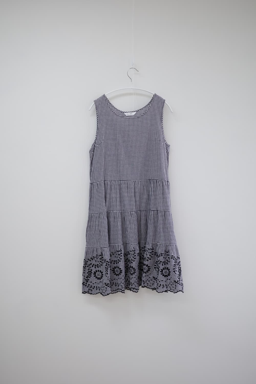  MEICONNE checked one-piece 상품이미지2