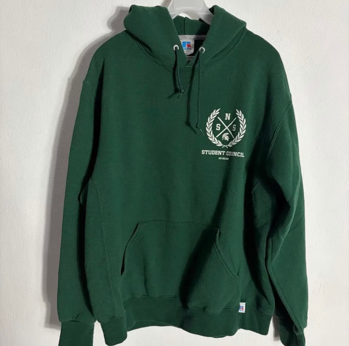 90s Russell Athletic 녹색 후드티(L) 상품이미지1