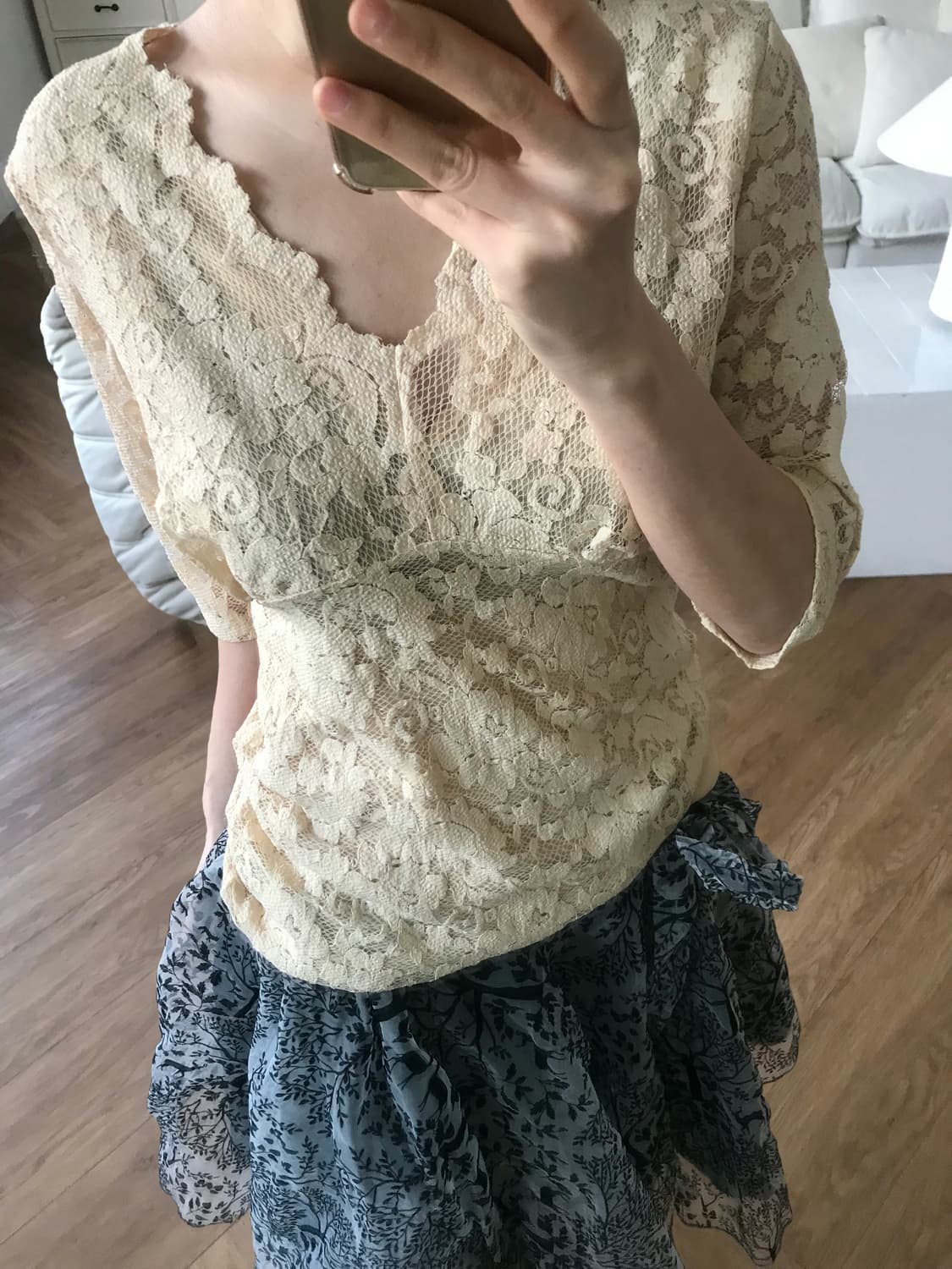 vintage lace top 상품이미지1