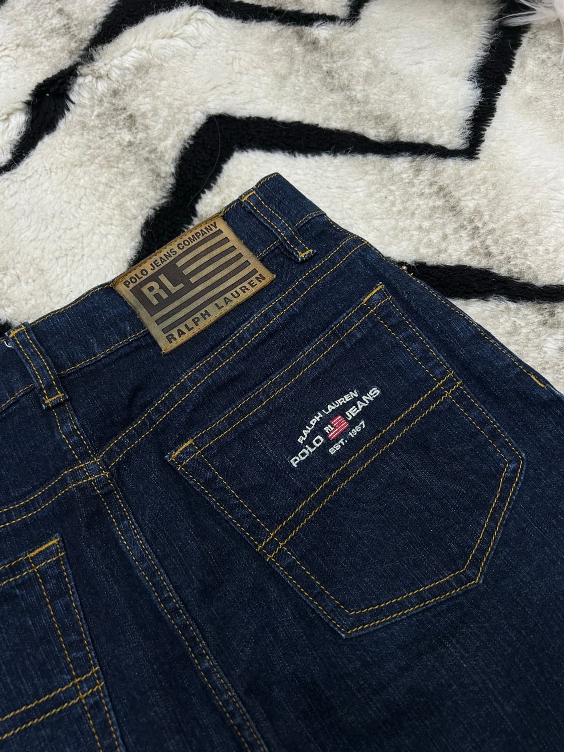 [24]Polo Jeans 데님 미디 스커트/진청 상품이미지1