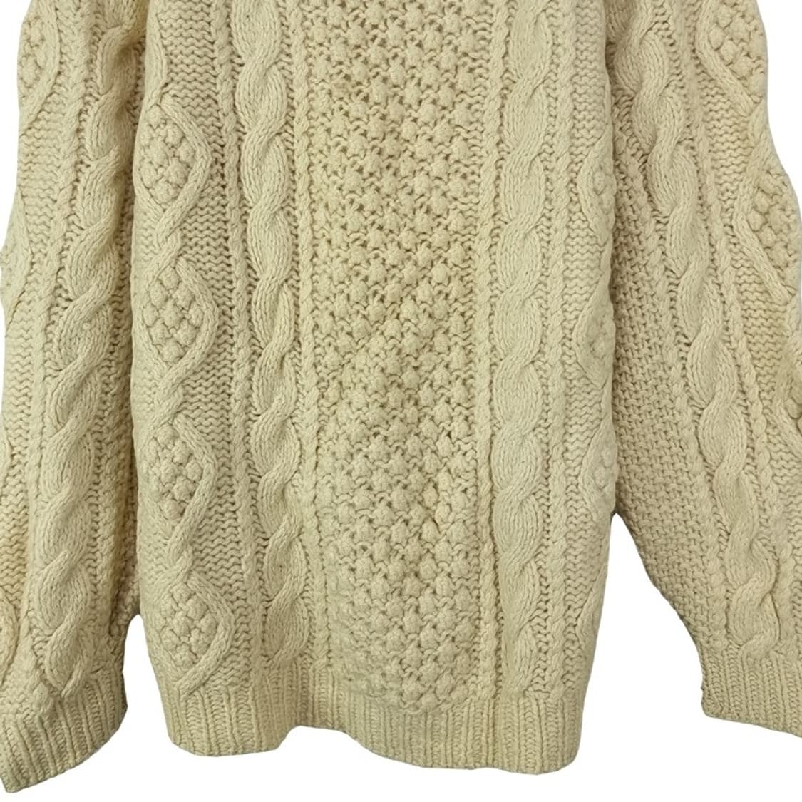 [일본빈티지] 빈티지 케이블 피셔맨 니트 아이보리 M18591 상품이미지5