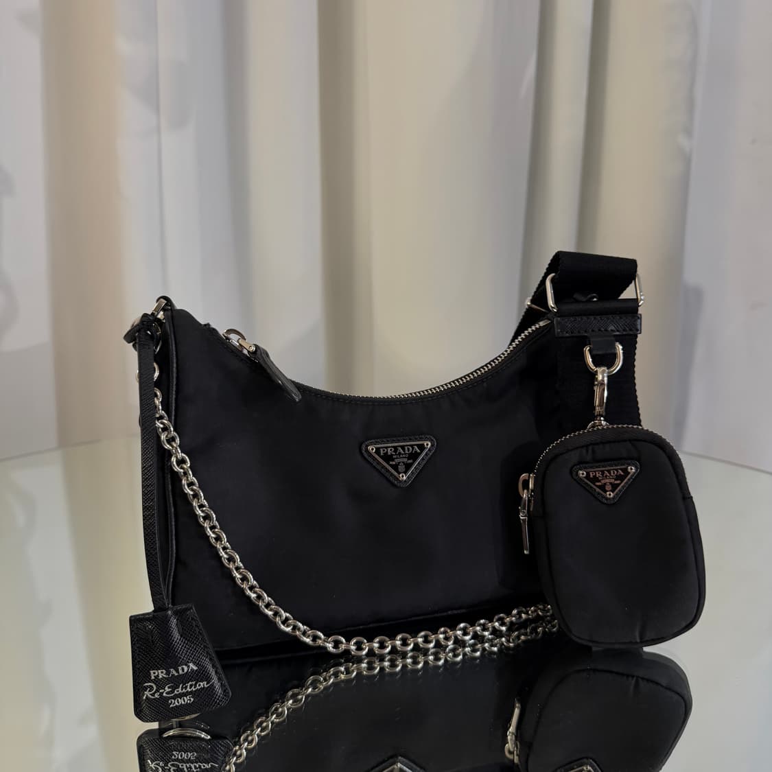프라다 리나일론 2005 리에디션 테수토 호보백 상품이미지2