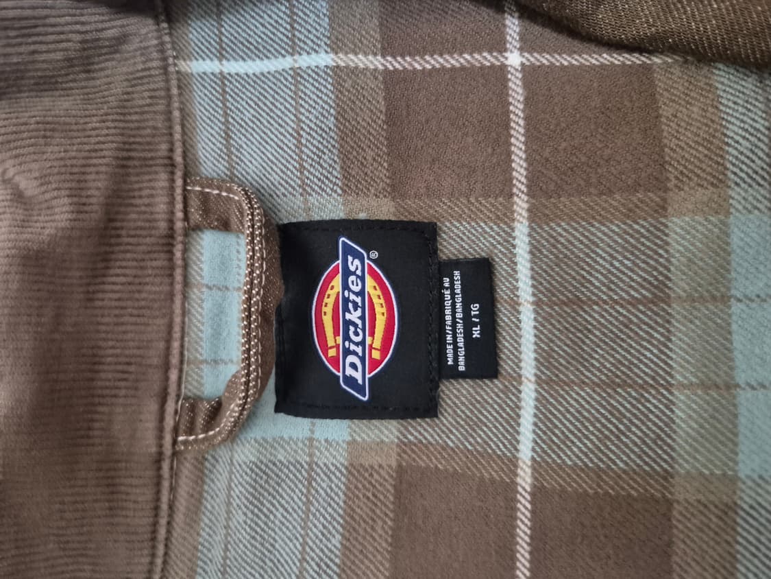 디키즈 플란넬 라이닝 브라운 데님 워크자켓 L 상품이미지2