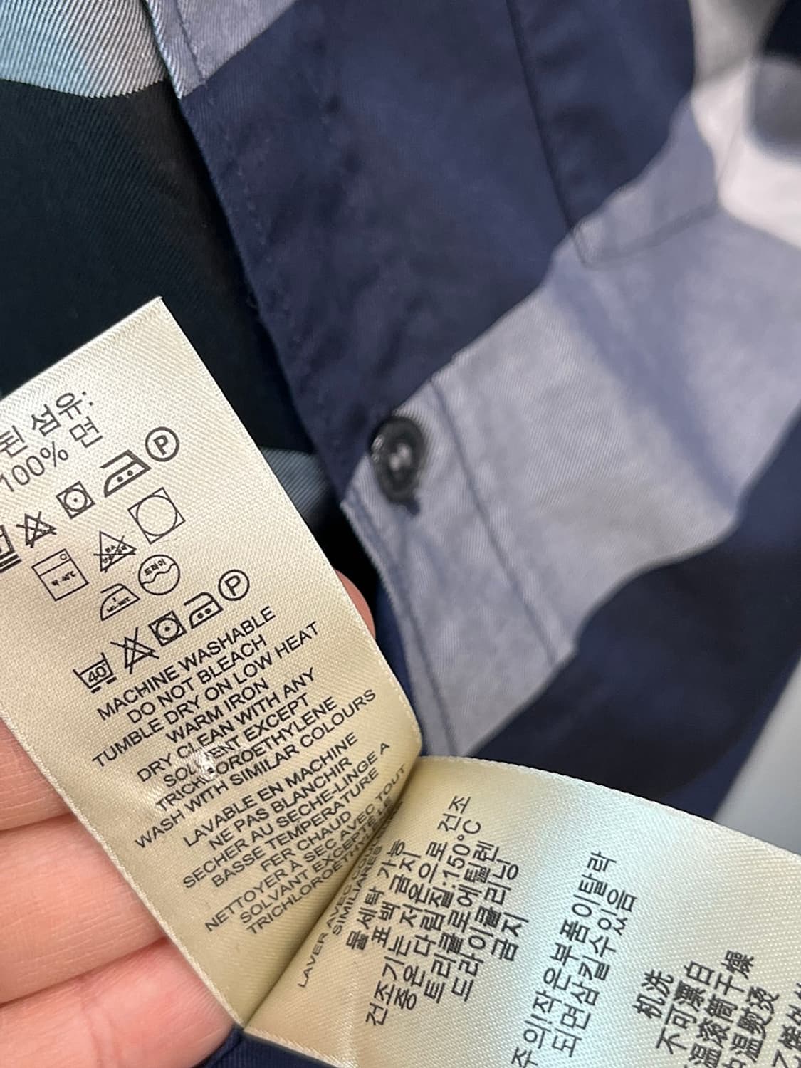 100) 버버리 반팔 체크셔츠  상품이미지5