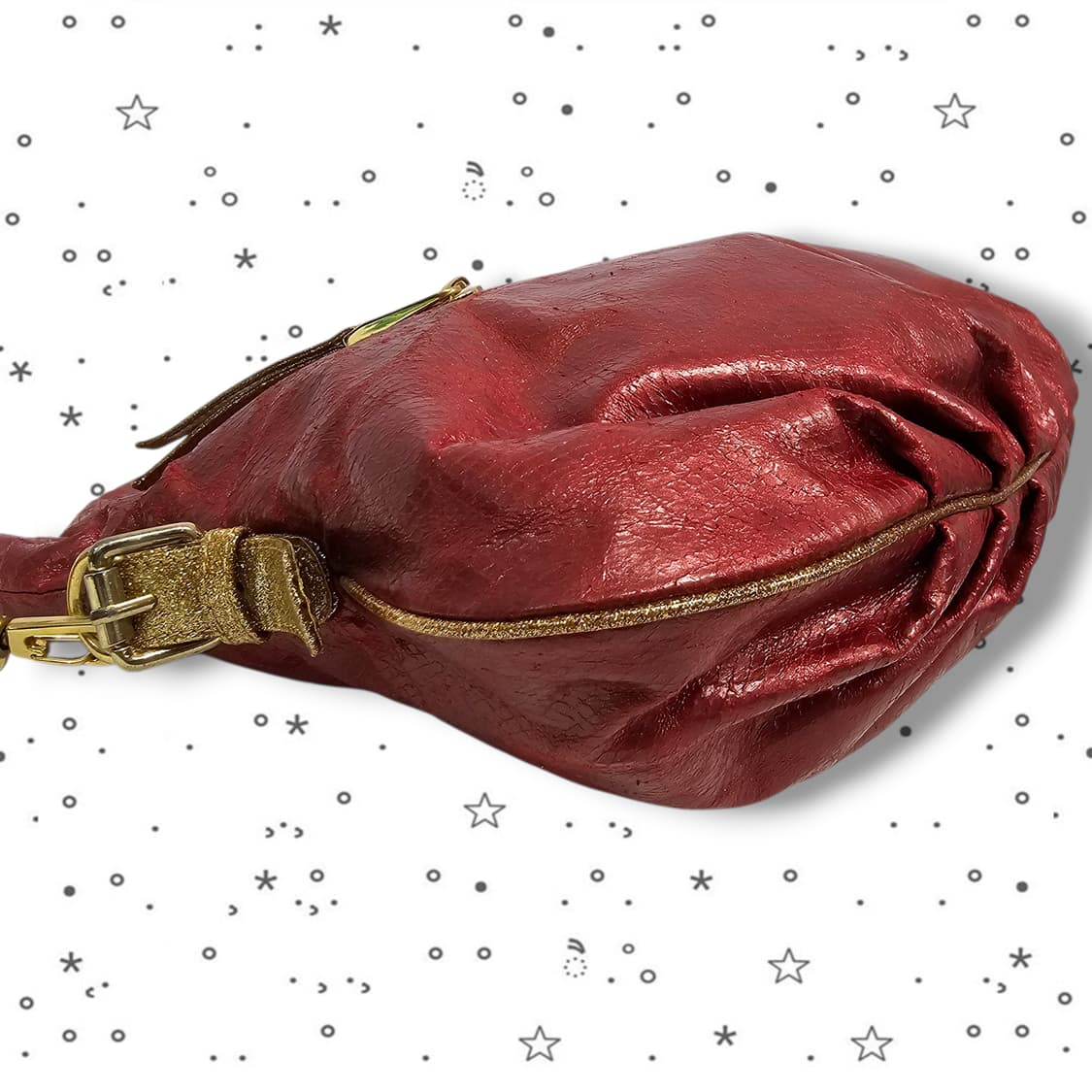 RHIZ LIZA 글리터 리본 금장 토트백 상품이미지4