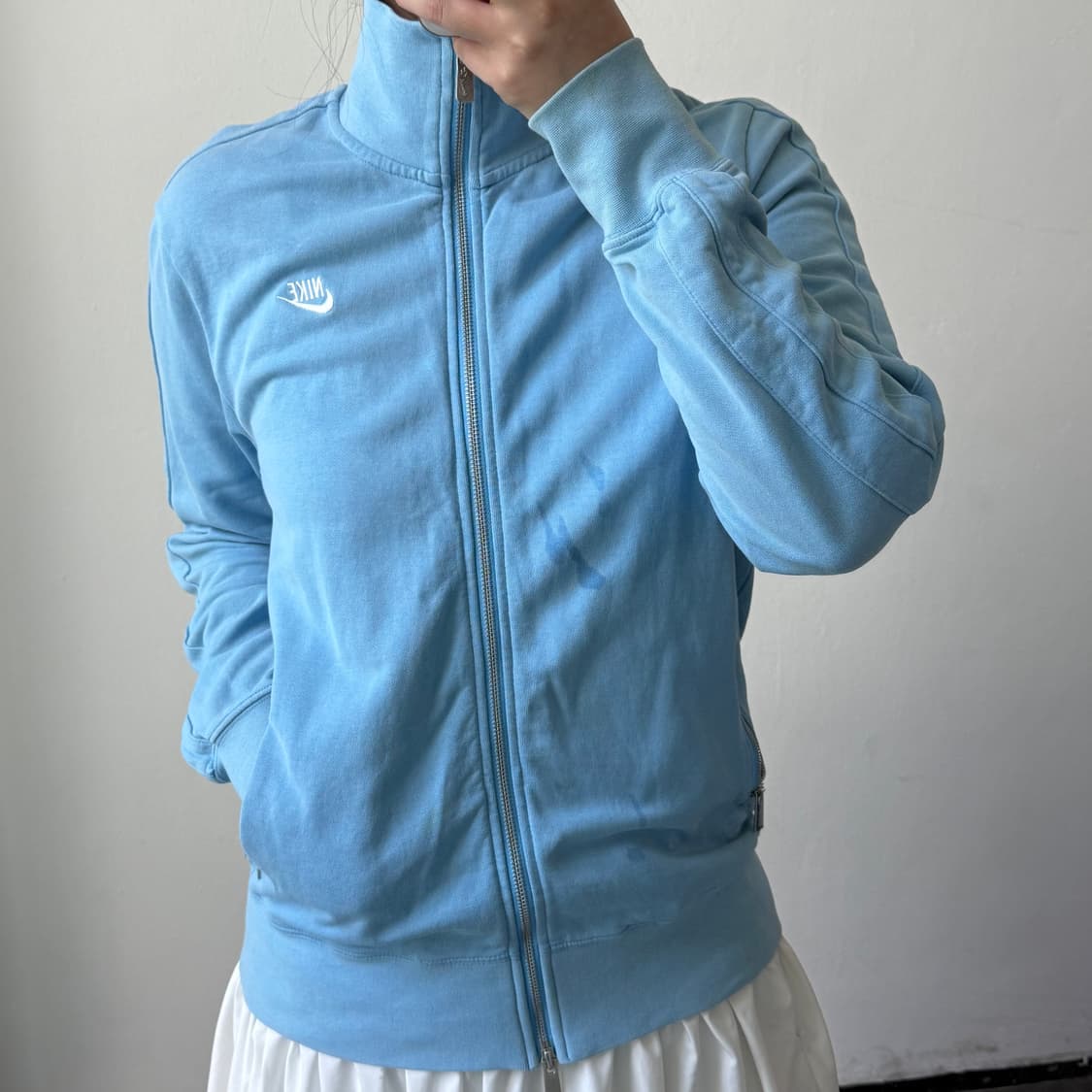 [M] 나이키 블루 집업 상품이미지1
