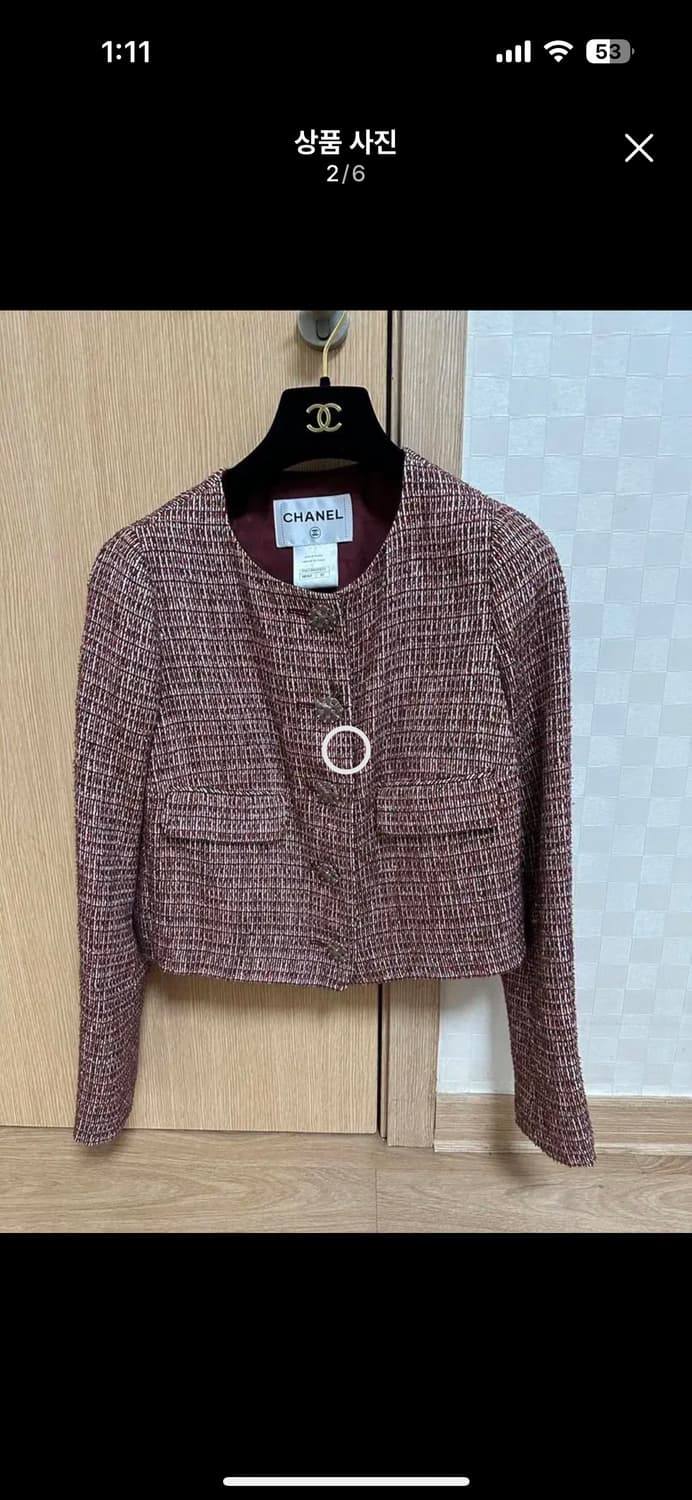 샤넬 트위드자켓 42사이즈 상품이미지2