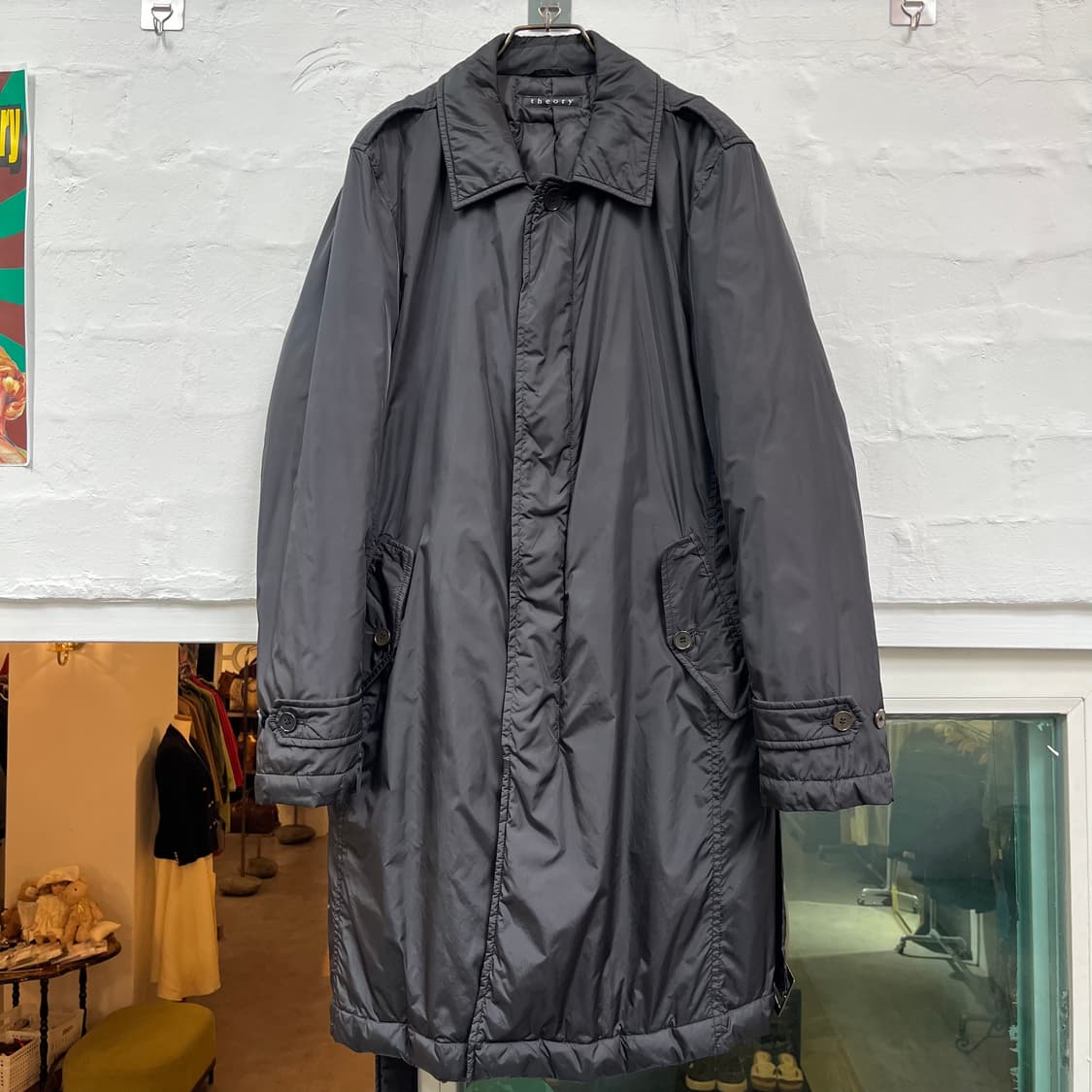 Theory 히든 버튼 다운 패딩 코트 38 상품이미지1