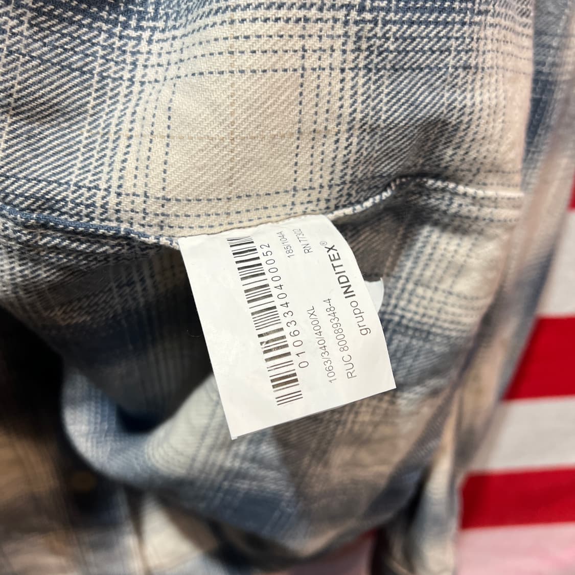 자라 체크 코튼 셔츠 상품이미지5