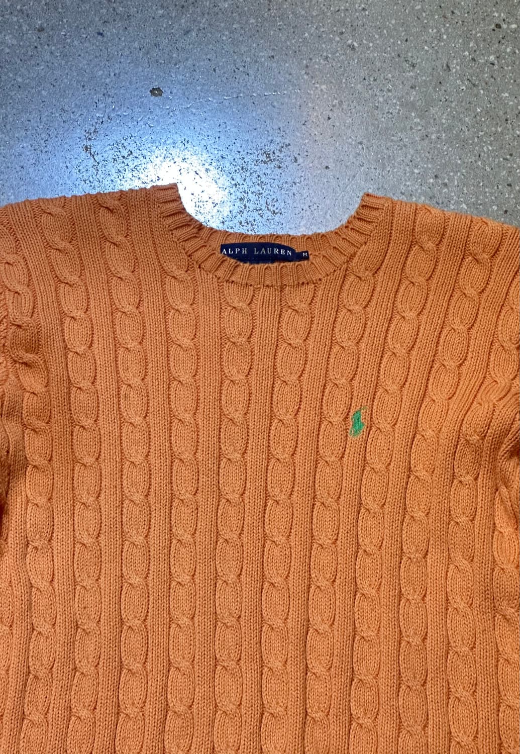 POLO 폴로 오렌지 케이블니트💯 상품이미지4