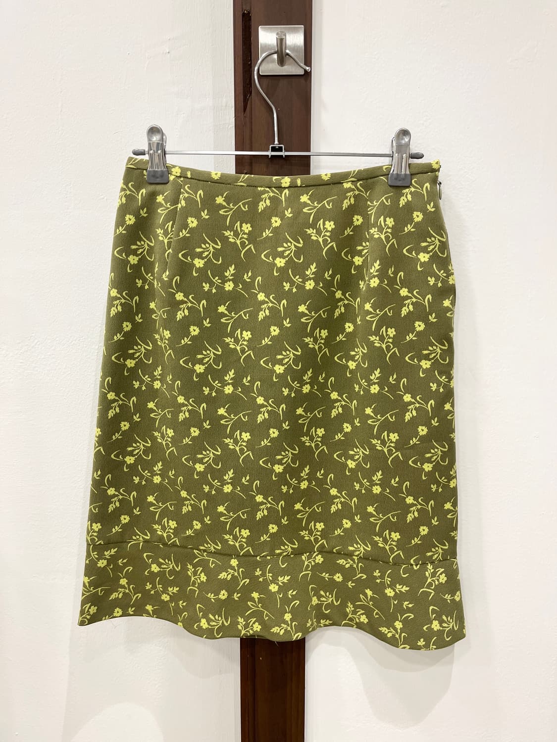 Green floral midi skirt 상품이미지8