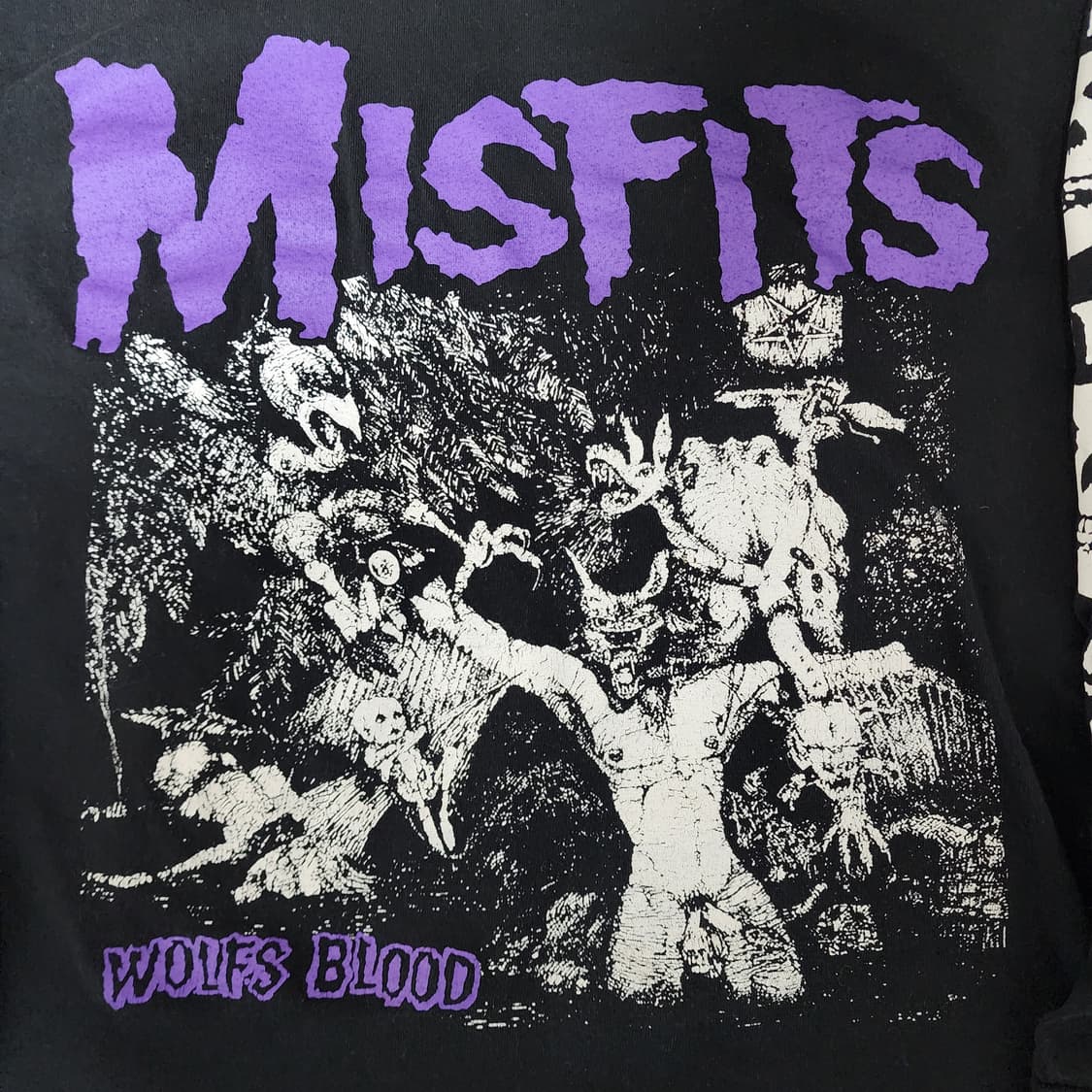 [L] 00s 미스핏츠 Misfits 울프스 블러드 빈티지 밴드티 롱슬리 상품이미지2