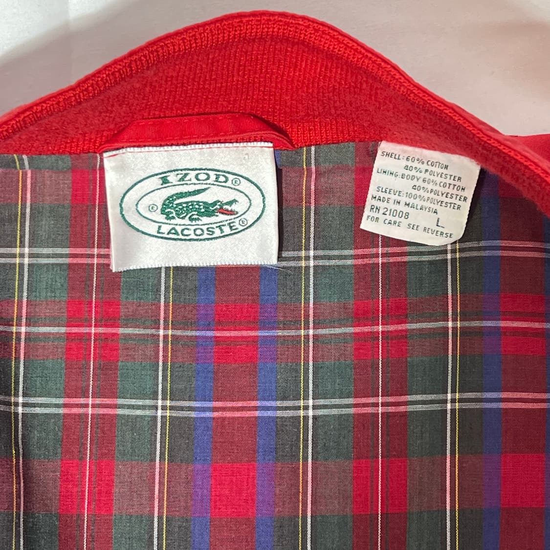 [L]80's IZOD 라코스테 바라쿠타 헤링본 자켓 상품이미지5