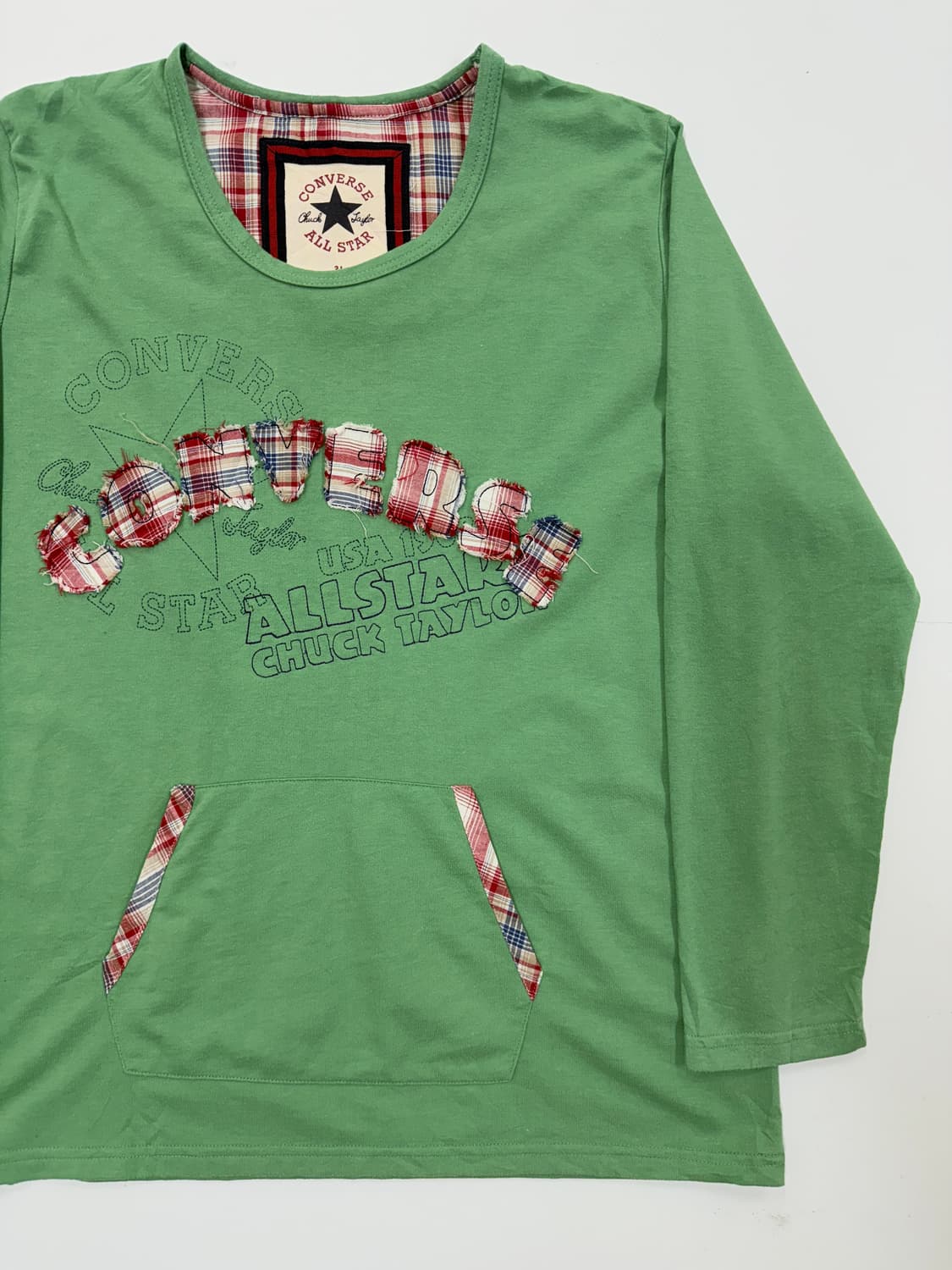 컨버스 올스타 패치워크 롱슬리브 상품이미지2