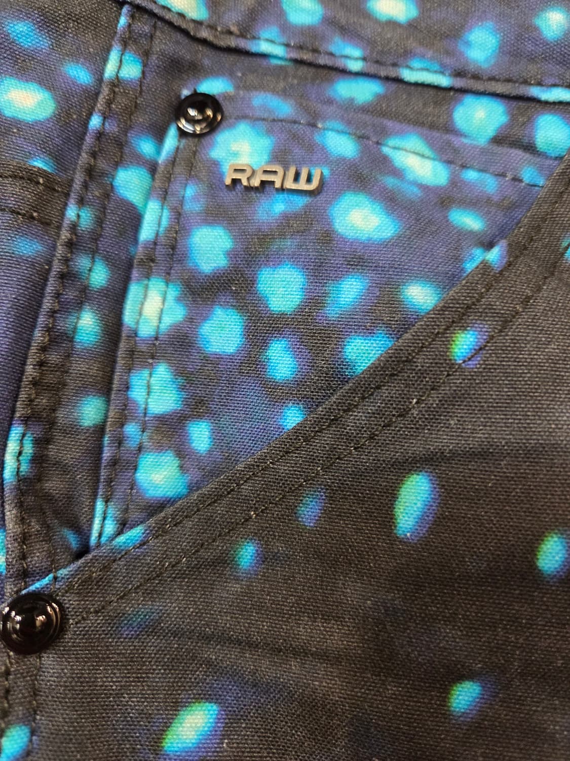 G-Star Raw 블루 도트 무늬 데님 팬츠(W26/L32)택없음 상품이미지3