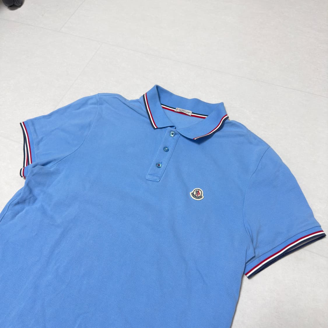 [레어컬러, L] 몽클레어 pk 카라티 피케티 스카이블루 상품이미지2