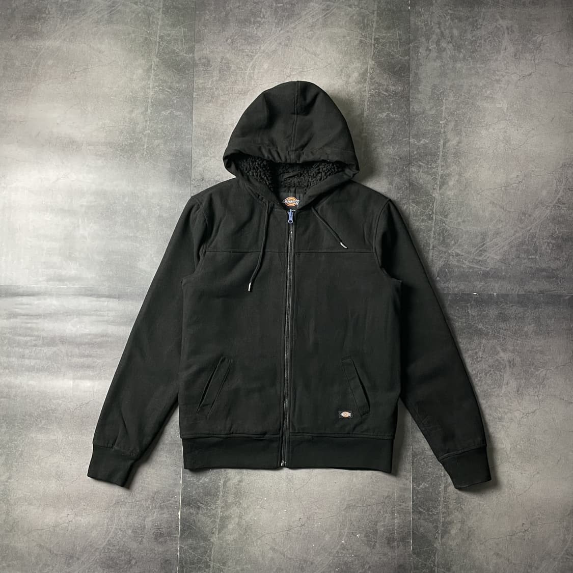 DICKIES 디키즈 빈티지 블랙 울 셰르파 후드 집업 A00805 상품이미지1