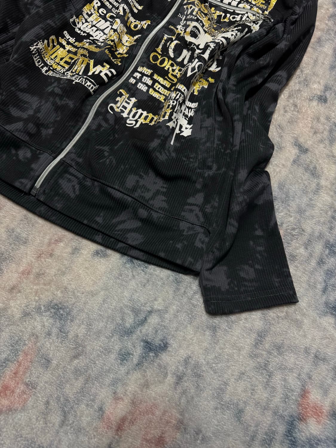 Beaumere 00s punk lettering bleached hoo 상품이미지6