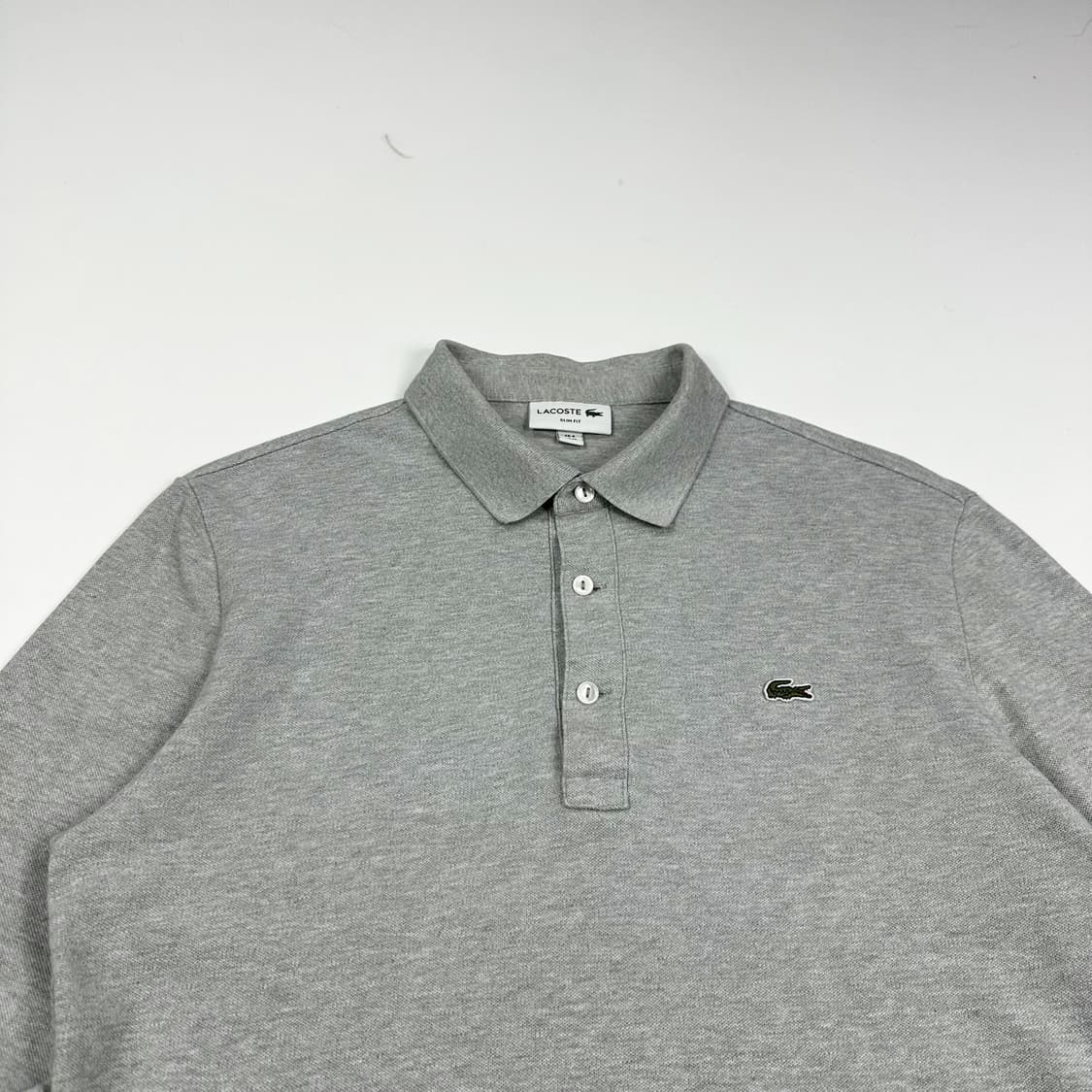 라코스테 크록 그레이 카라 긴팔티셔츠 (L) 상품이미지1