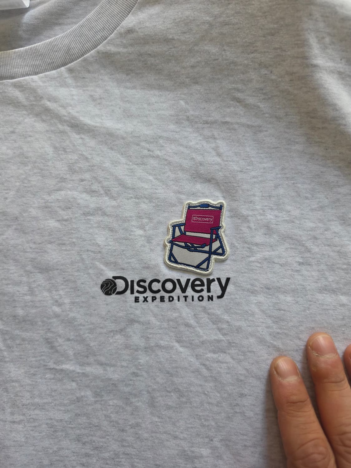 디스커버리 익스페디션 "피크닉등판" 회색 반팔티 XXL 상품이미지2