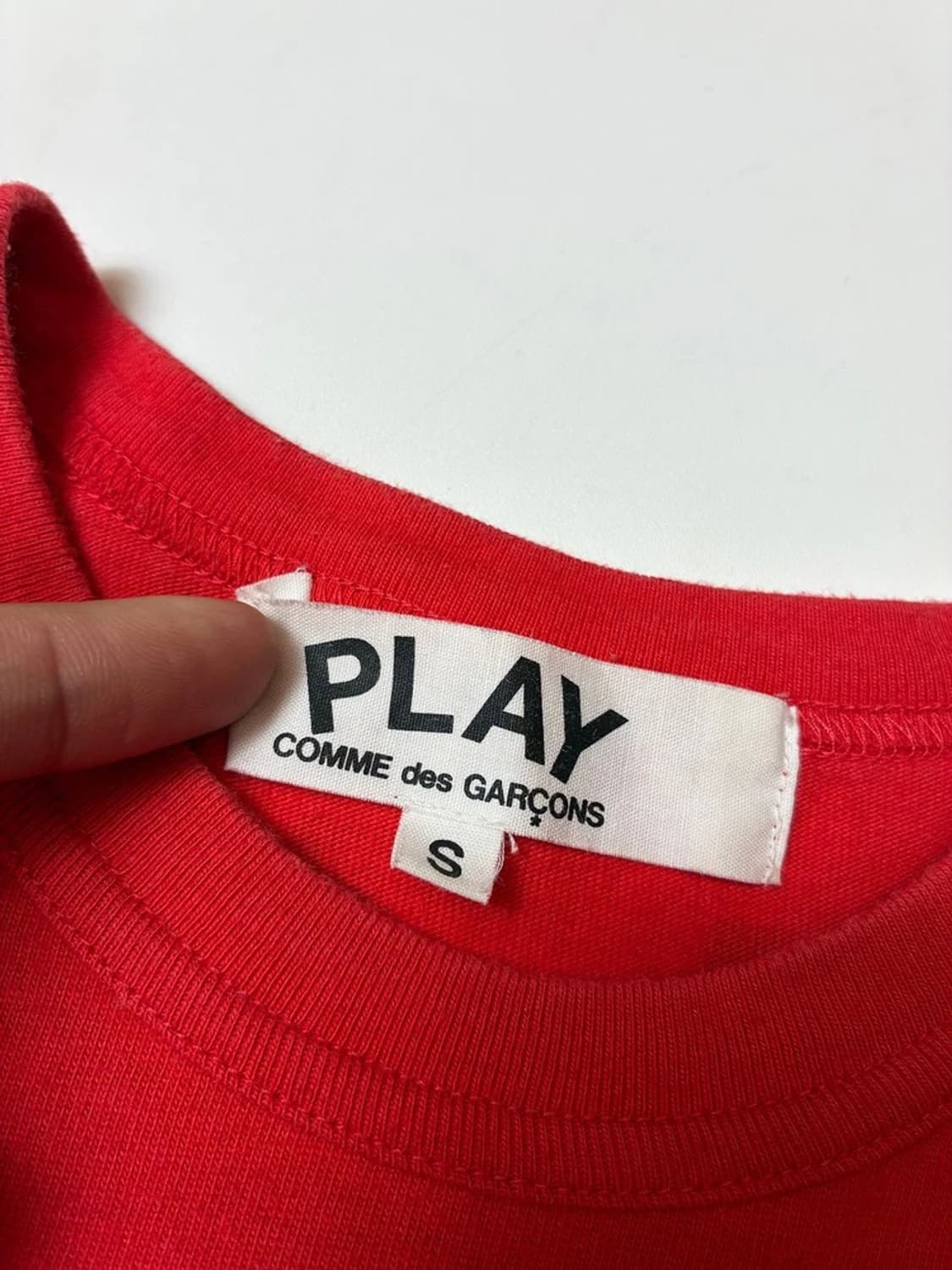 꼼데가르송 10's 라인 하트 반팔 티셔츠 PN8574 상품이미지6