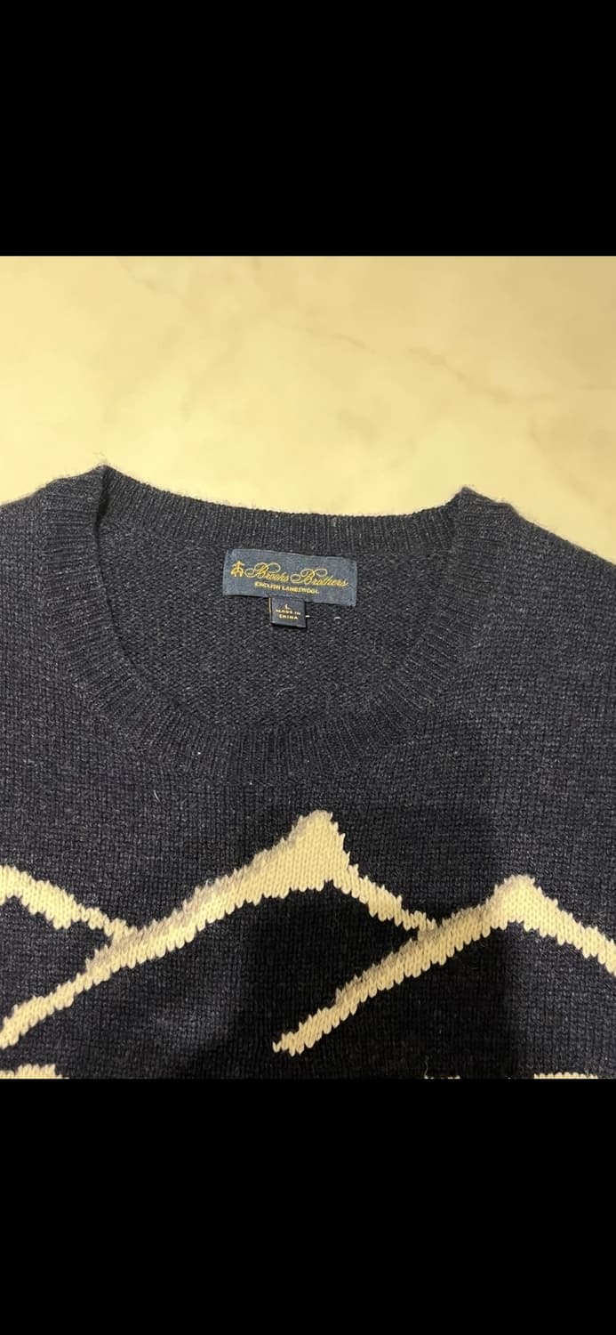 브룩스브라더스 램스울 폴라 베어 스웨터 L 상품이미지5