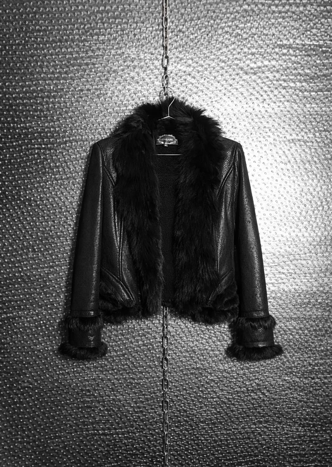 Shalang 퍼 레더자켓 상품이미지1