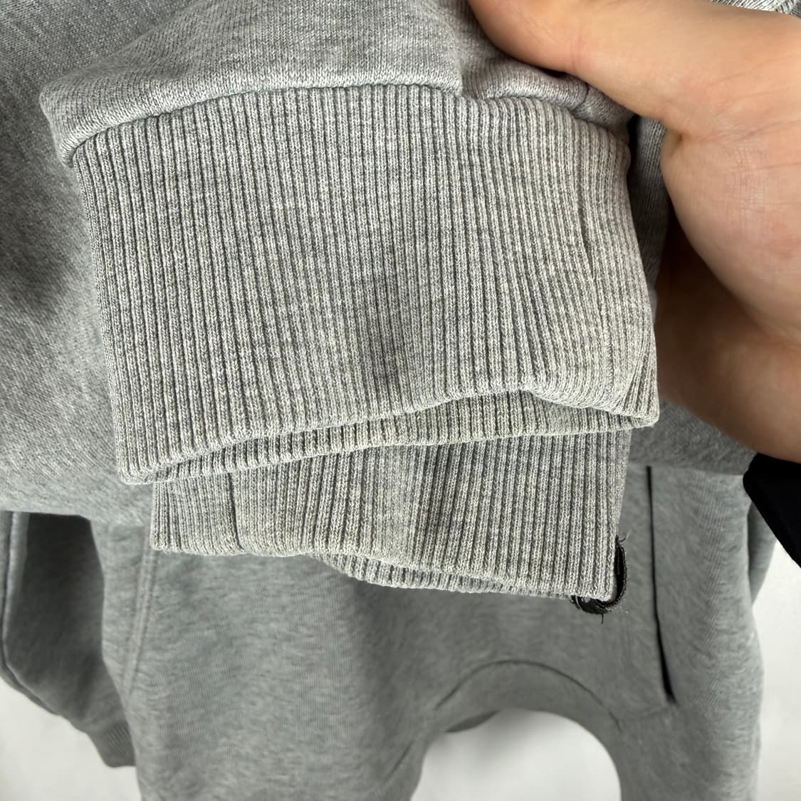 (105) 뉴발란스 로고 후드 티 그레이 상품이미지5