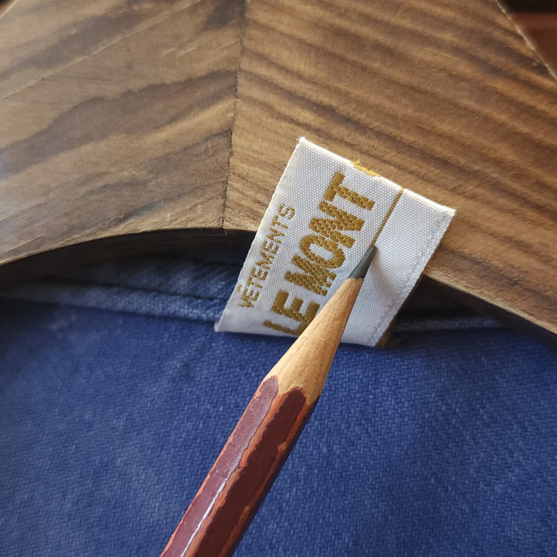 70s 프렌치 워크자켓 프렌치자켓 페이딩 블루 데미지 50 상품이미지4