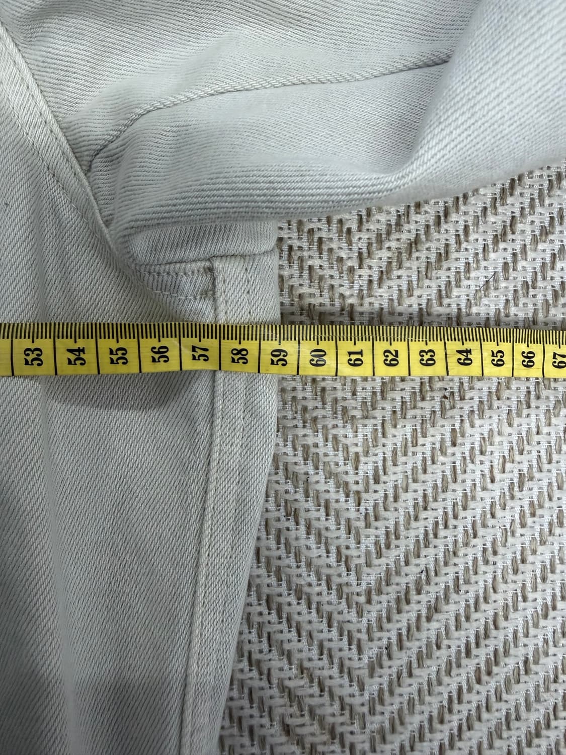 매장판정품) 솔리드옴므 새제품급 오버핏 톤온톤 데님 자켓 46 상품이미지9