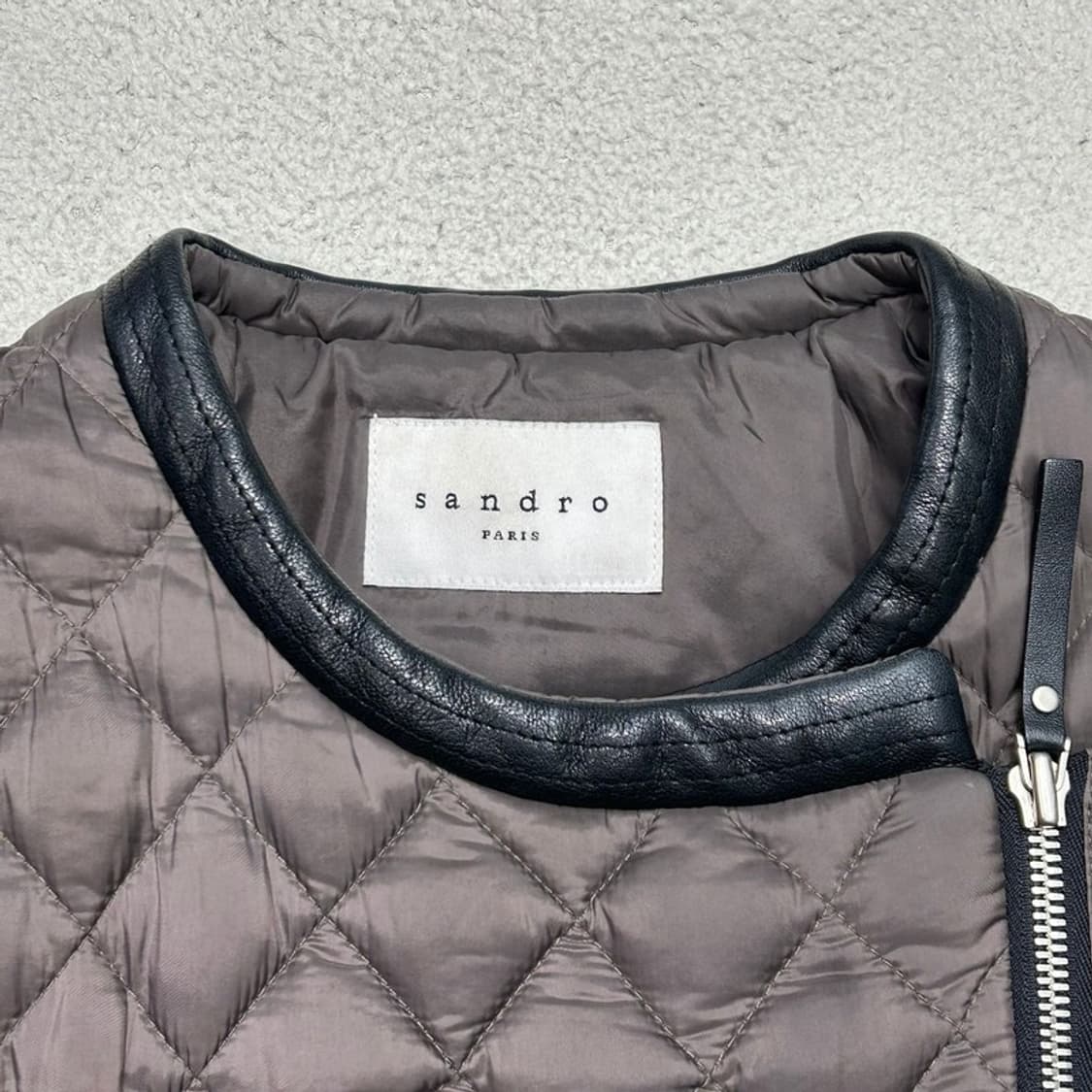 산드로 덕다운 경량패딩 양가죽 자켓 상품이미지3