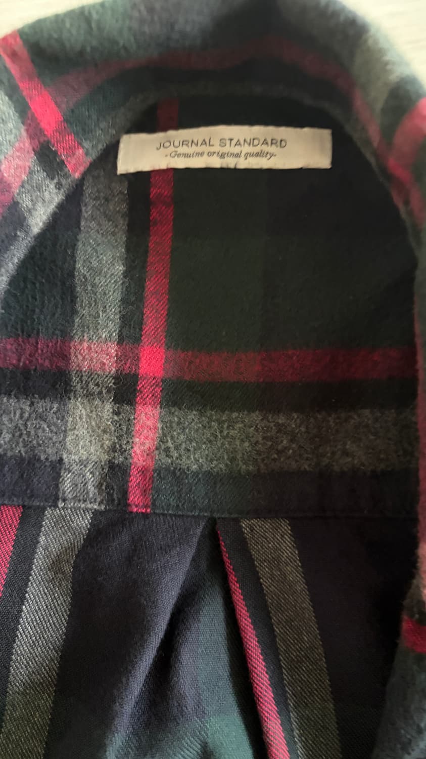 일본브랜드 저널스탠다드 체크 셔츠 L 상품이미지2