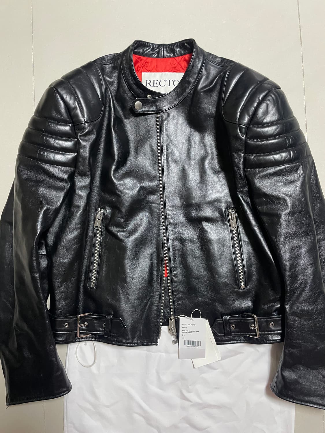 렉토 레드라이너 레더 점퍼 새상품 상품이미지1