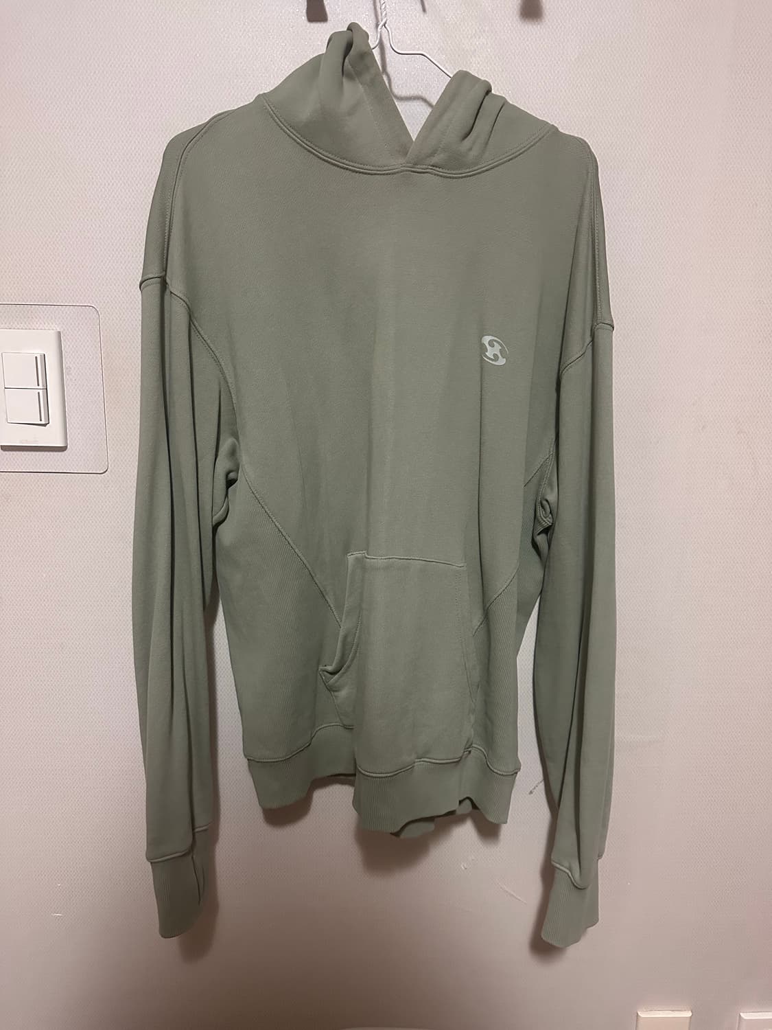 산산기어 Logo Hoodie Light Green -23FW 상품이미지2